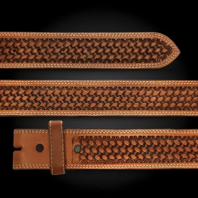 Rainier Cherry Leather Belt